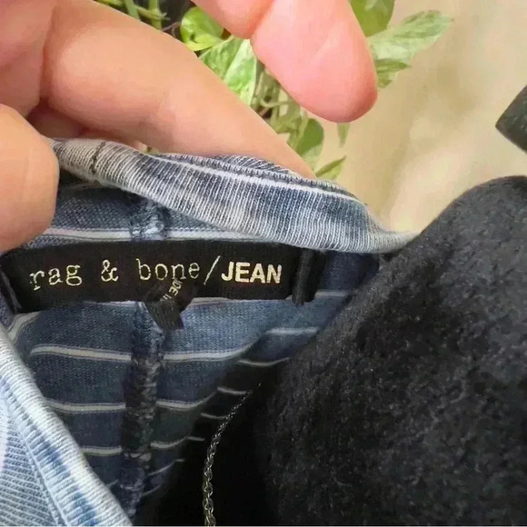 Rag & Bone Denim Striped Tank - Size Medium - Picture 4 of 9